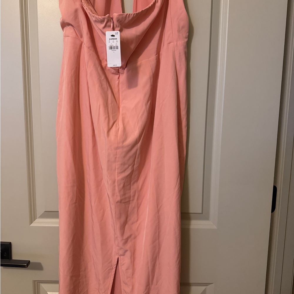 Express Strapless Pink Dress